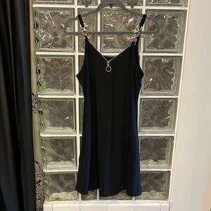 Black Chain Strap Dress